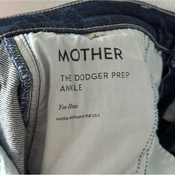 MOTHER Dodger Prep Ankle Jeans in Yee Haw 25